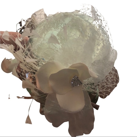 David’s Bridal Russian Tulle Blusher Veil W/Handband & Swarovski Crystals NEW - Picture 6 of 11